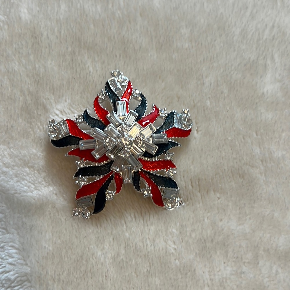 Vintage big Napier starburst brooch